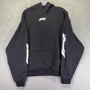 Formula 1 Hoodie Mens Large Black F1 Logo Graphic PacSun Racing Sweatshirt
